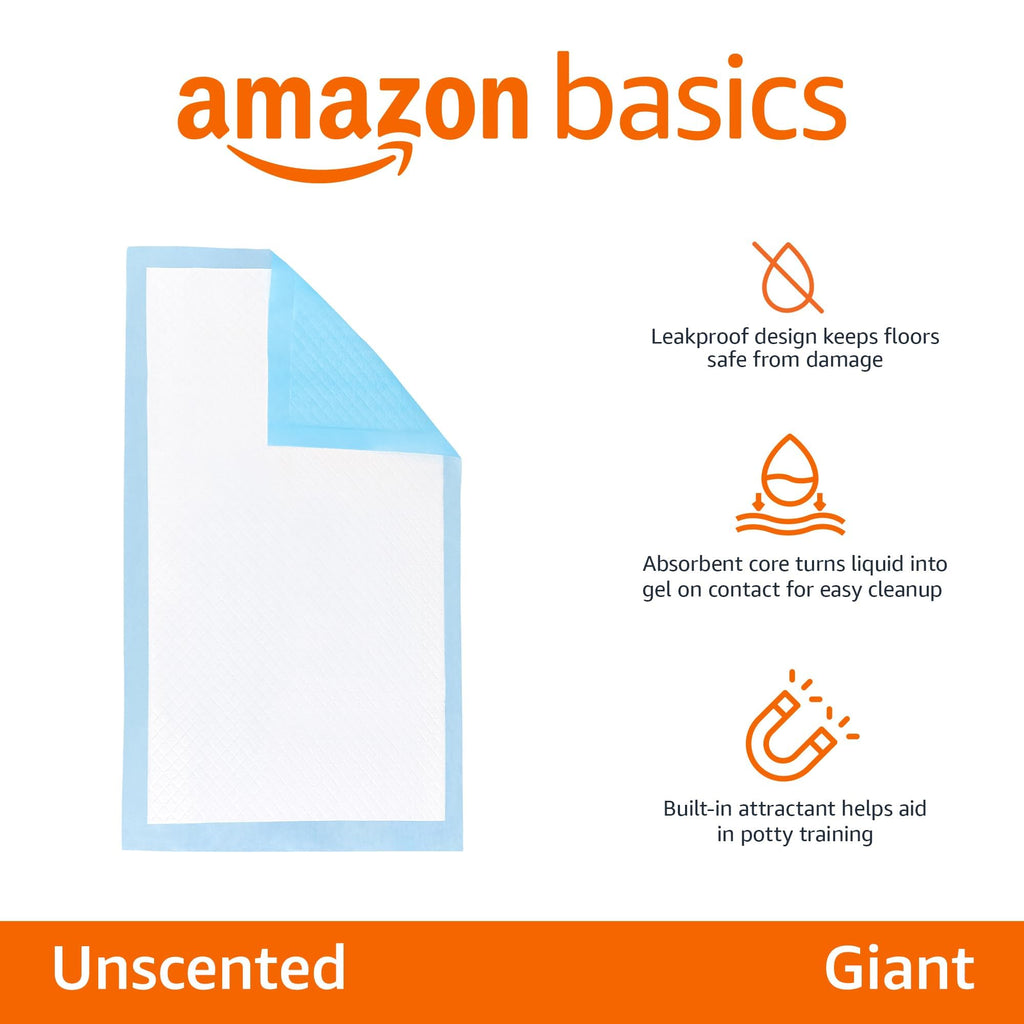 Leak-Proof Dog Potty Training Pads — Quick-Dry 5-Layer Absorbent Pee Pads