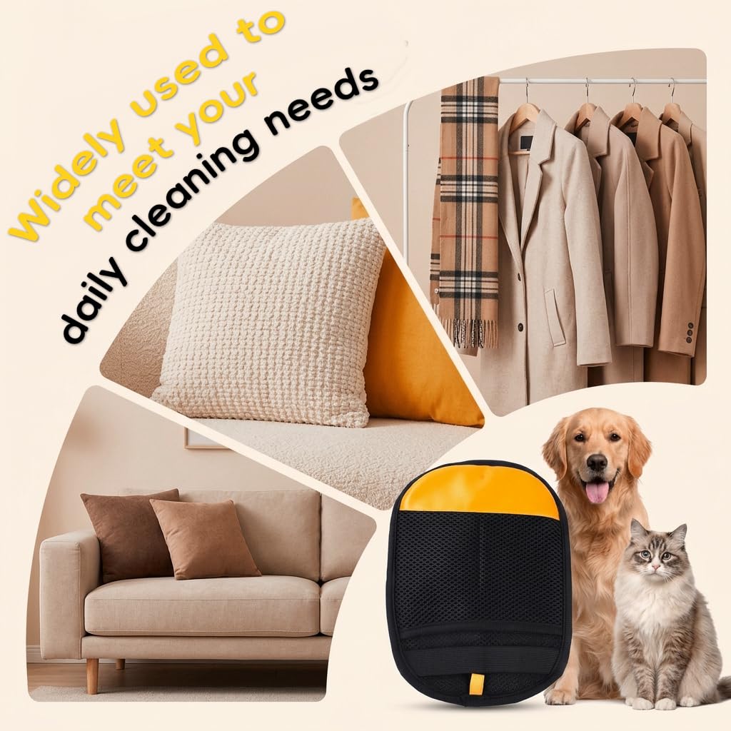 Pet Hair Removal Grooming Glove for Dogs & Cats — Groom While You Bond
