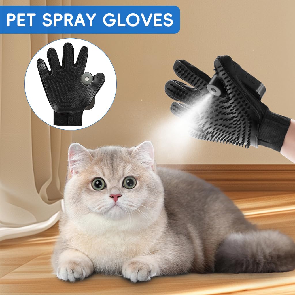 Pet Hair Removal Grooming Glove for Dogs & Cats — Groom While You Bond