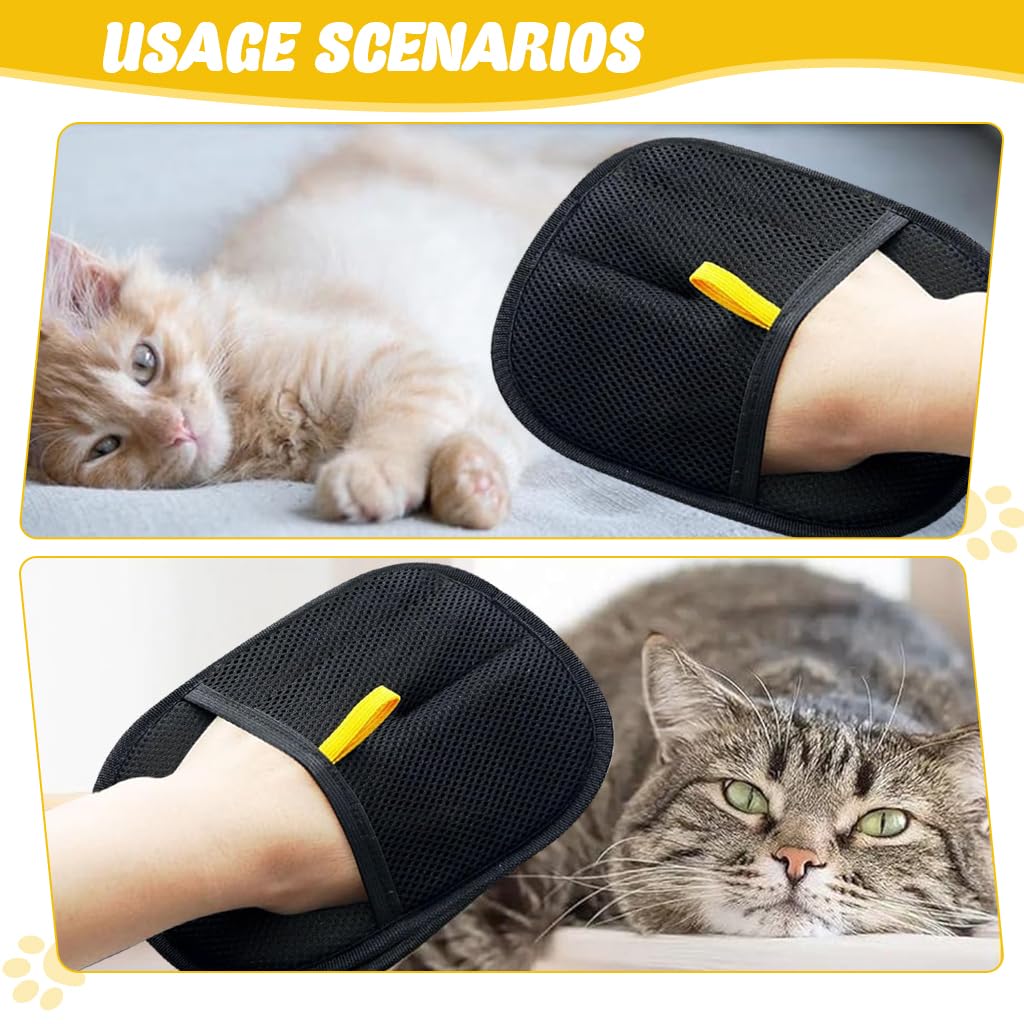 Pet Hair Removal Grooming Glove for Dogs & Cats — Groom While You Bond