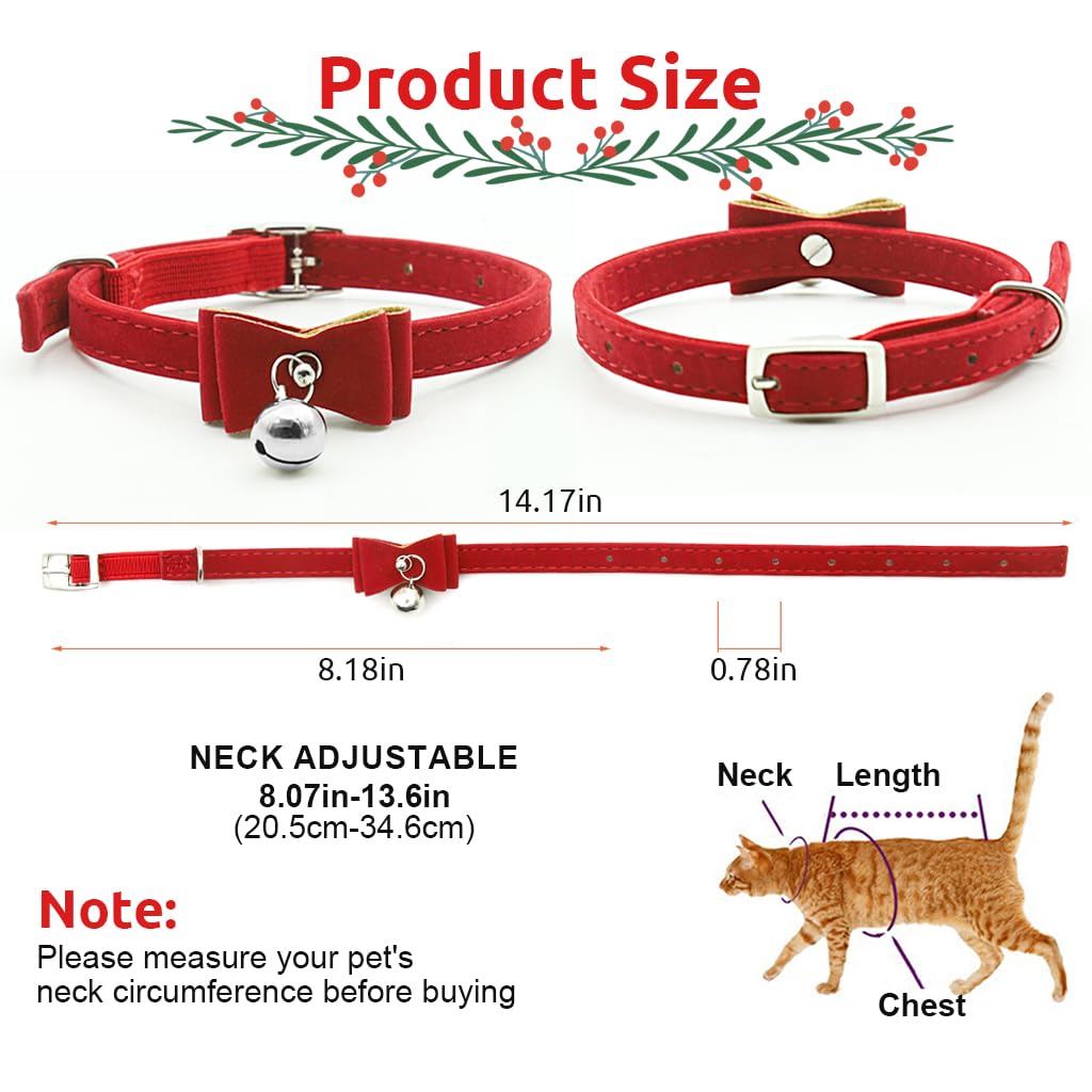 Velvet Cat Collar with Safety Breakaway Buckle — Soft, Stylish & Secure