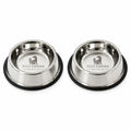 Stainless Steel Dog Feeding Bowl — Pack of 2 | Hygienic, Durable & Non-Slip