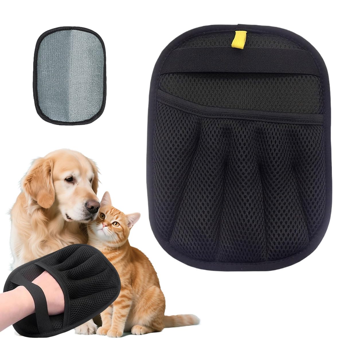 Pet Hair Removal Grooming Glove for Dogs & Cats — Groom While You Bond
