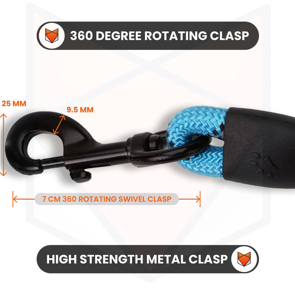 Heavy Duty Reflective Dog Leash with Padded Handle — Safe Walks Day & Night