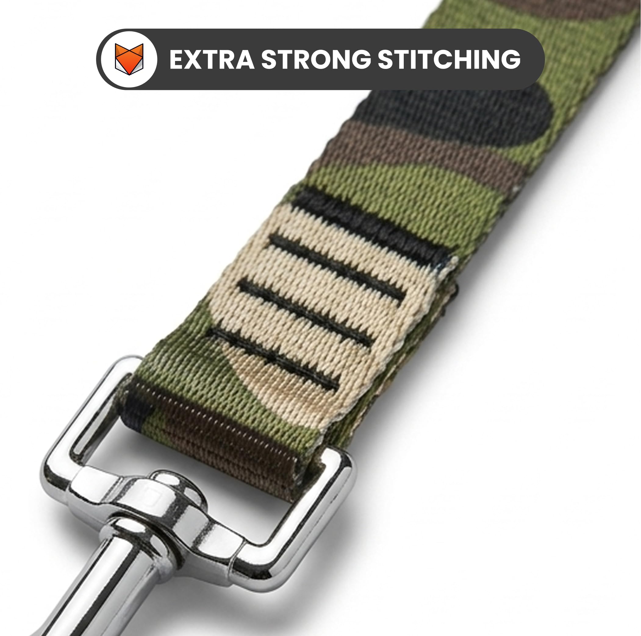 Heavy Duty Reflective Dog Leash with Padded Handle — Safe Walks Day & Night