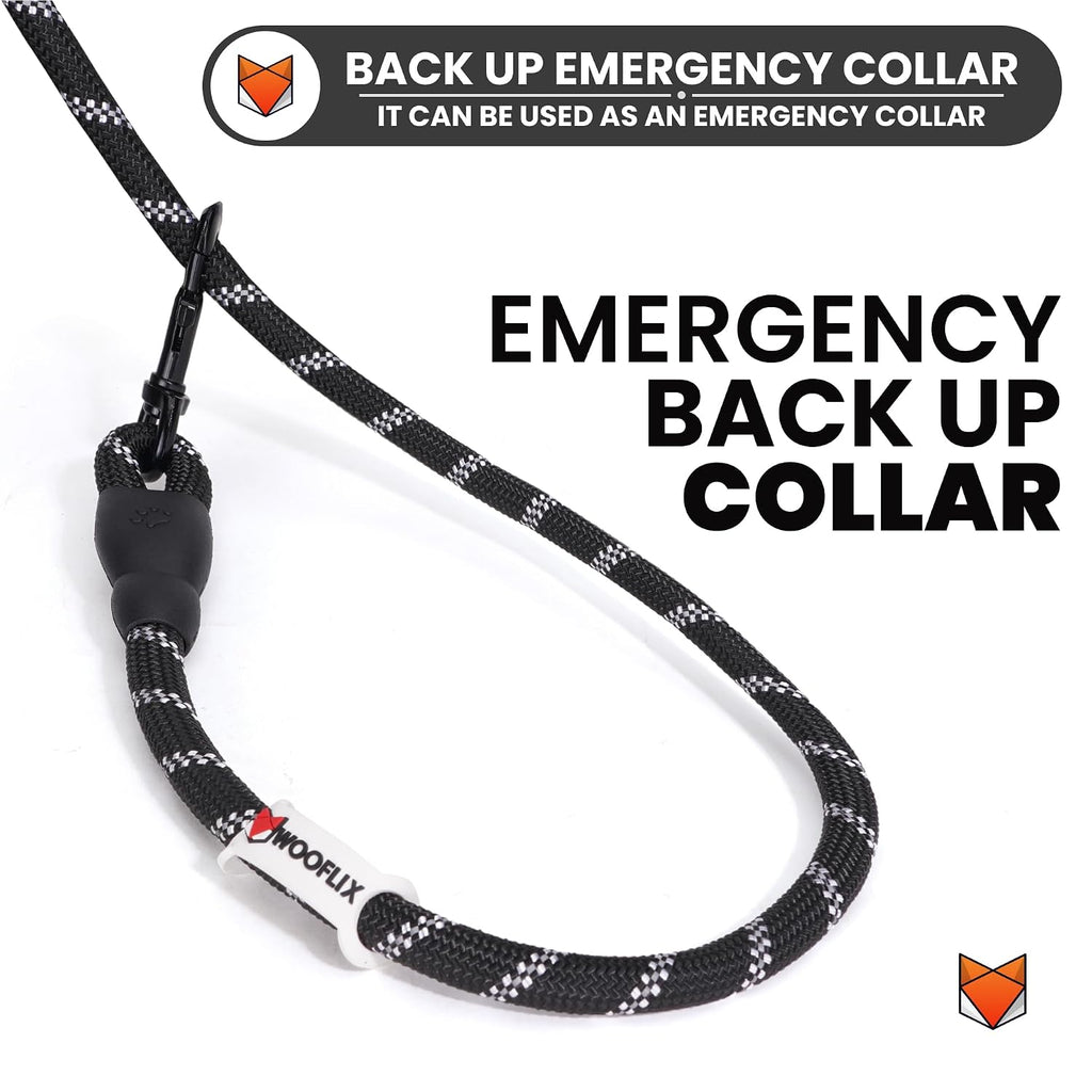 Heavy Duty Reflective Dog Leash with Padded Handle — Safe Walks Day & Night