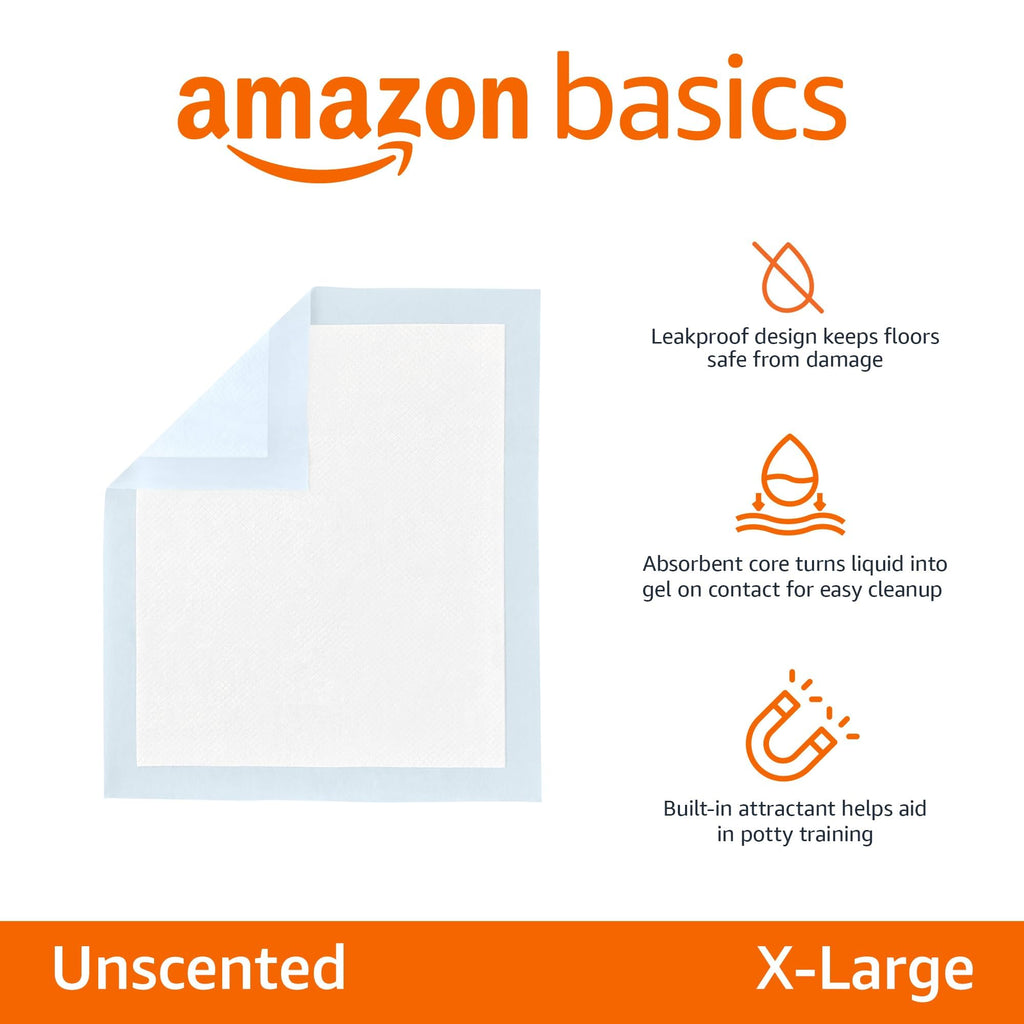 Leak-Proof Dog Potty Training Pads — Quick-Dry 5-Layer Absorbent Pee Pads