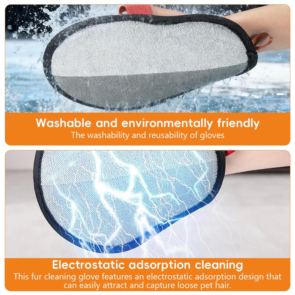 Pet Hair Removal Grooming Glove for Dogs & Cats — Groom While You Bond