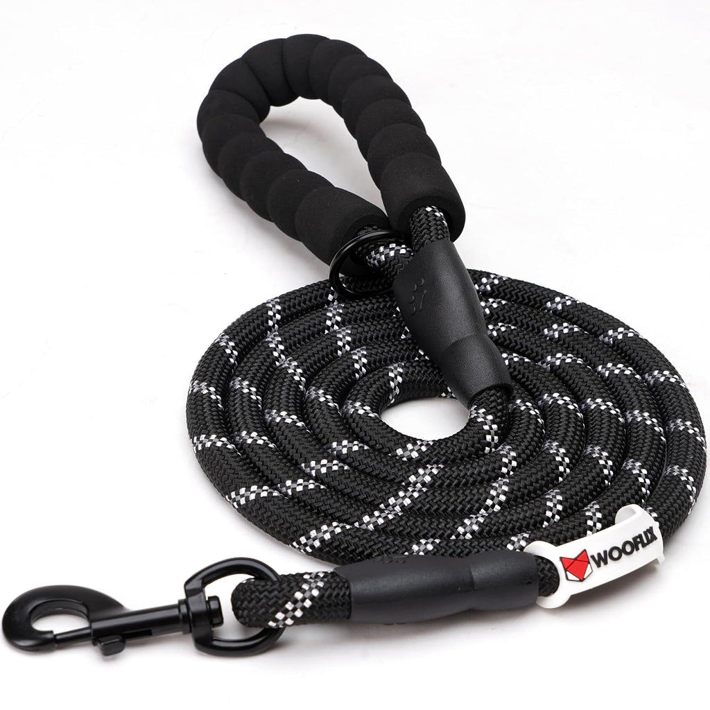 Heavy Duty Reflective Dog Leash with Padded Handle — Safe Walks Day & Night