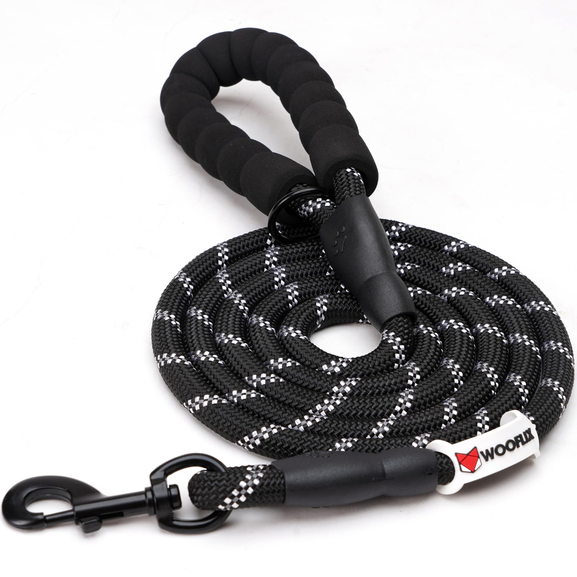 Heavy Duty Reflective Dog Leash with Padded Handle — Safe Walks Day & Night
