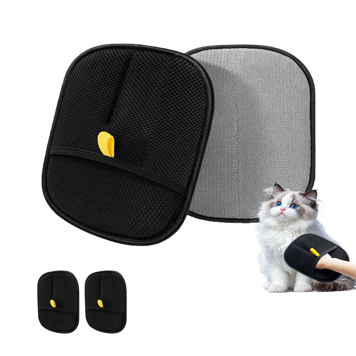 Pet Hair Removal Grooming Glove for Dogs & Cats — Groom While You Bond