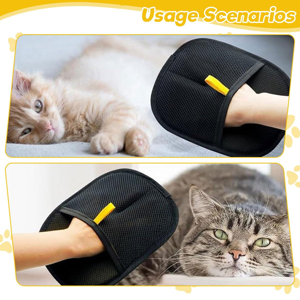Pet Hair Removal Grooming Glove for Dogs & Cats — Groom While You Bond