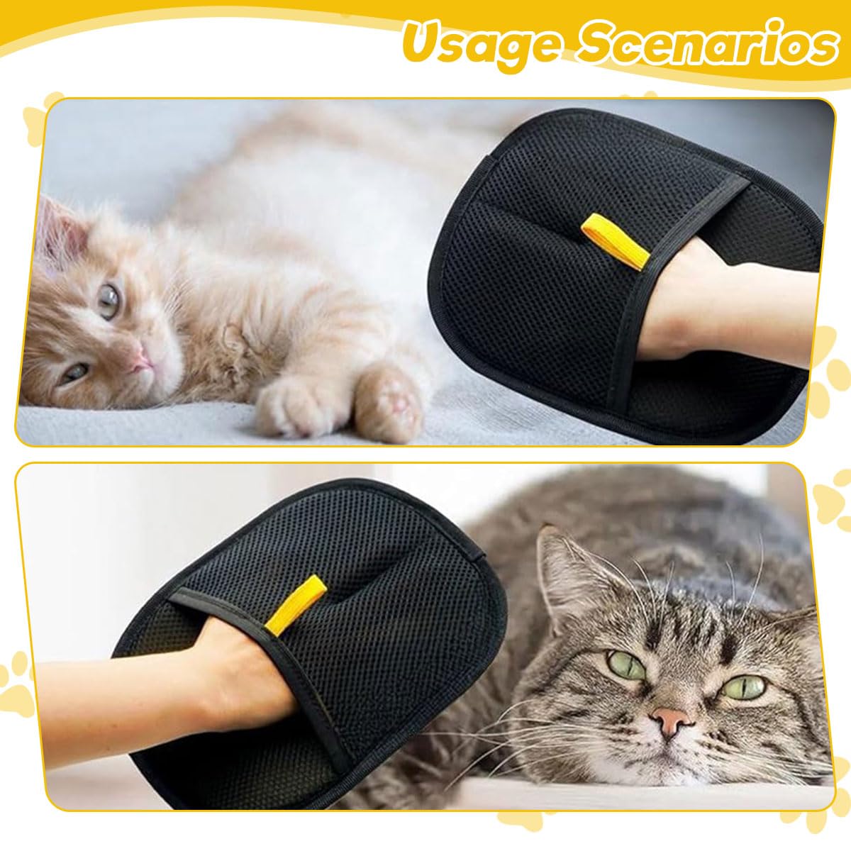 Pet Hair Removal Grooming Glove for Dogs & Cats — Groom While You Bond