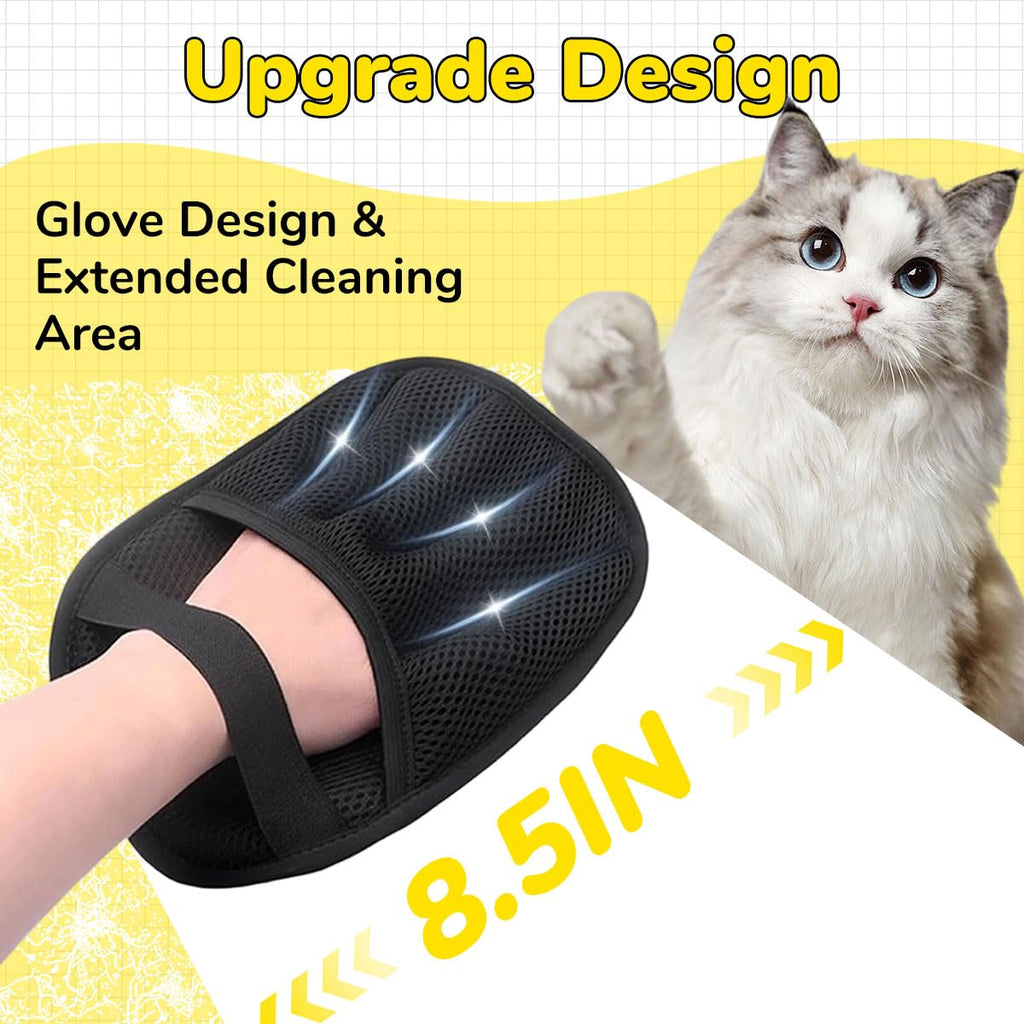 Pet Hair Removal Grooming Glove for Dogs & Cats — Groom While You Bond