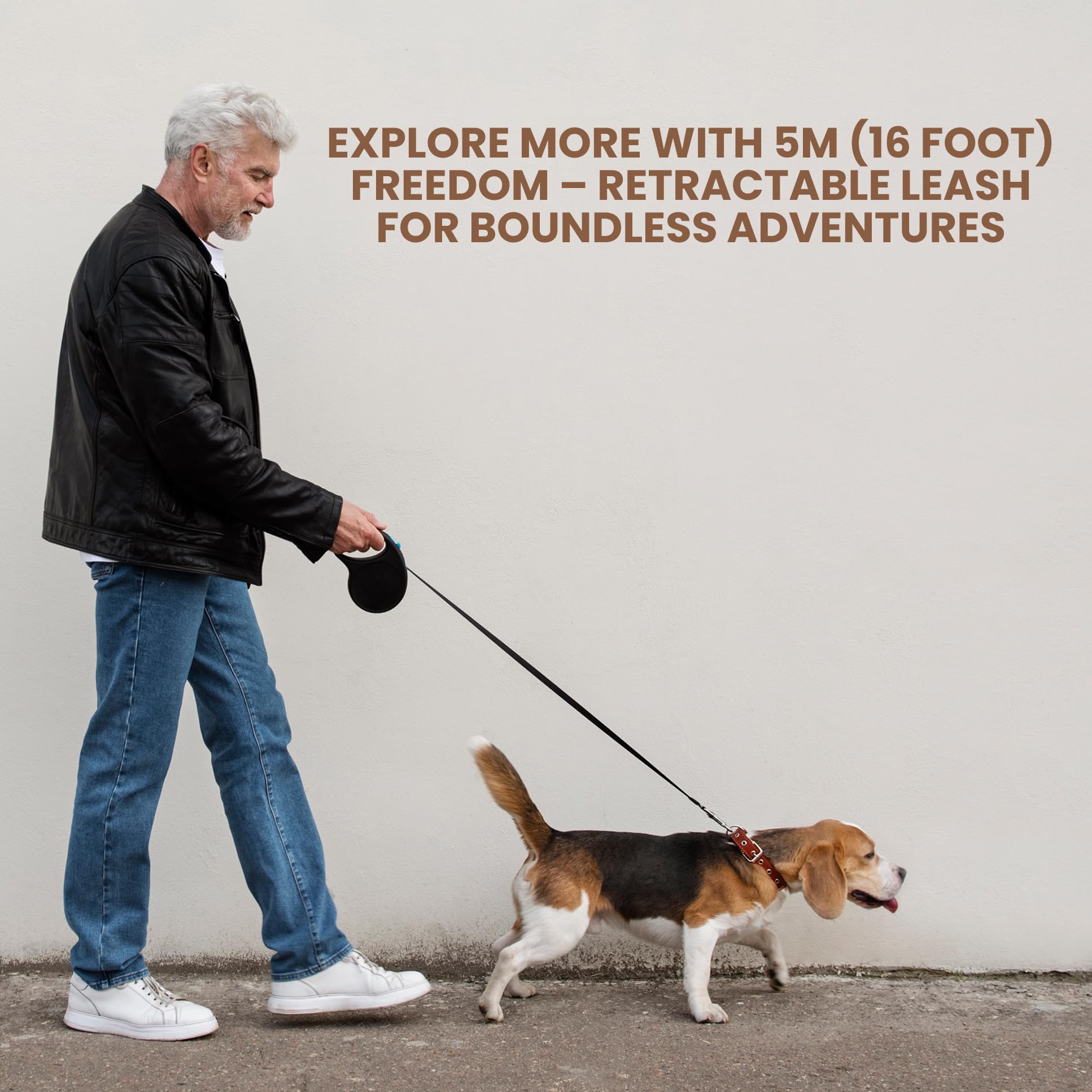 Heavy Duty Reflective Dog Leash with Padded Handle — Safe Walks Day & Night
