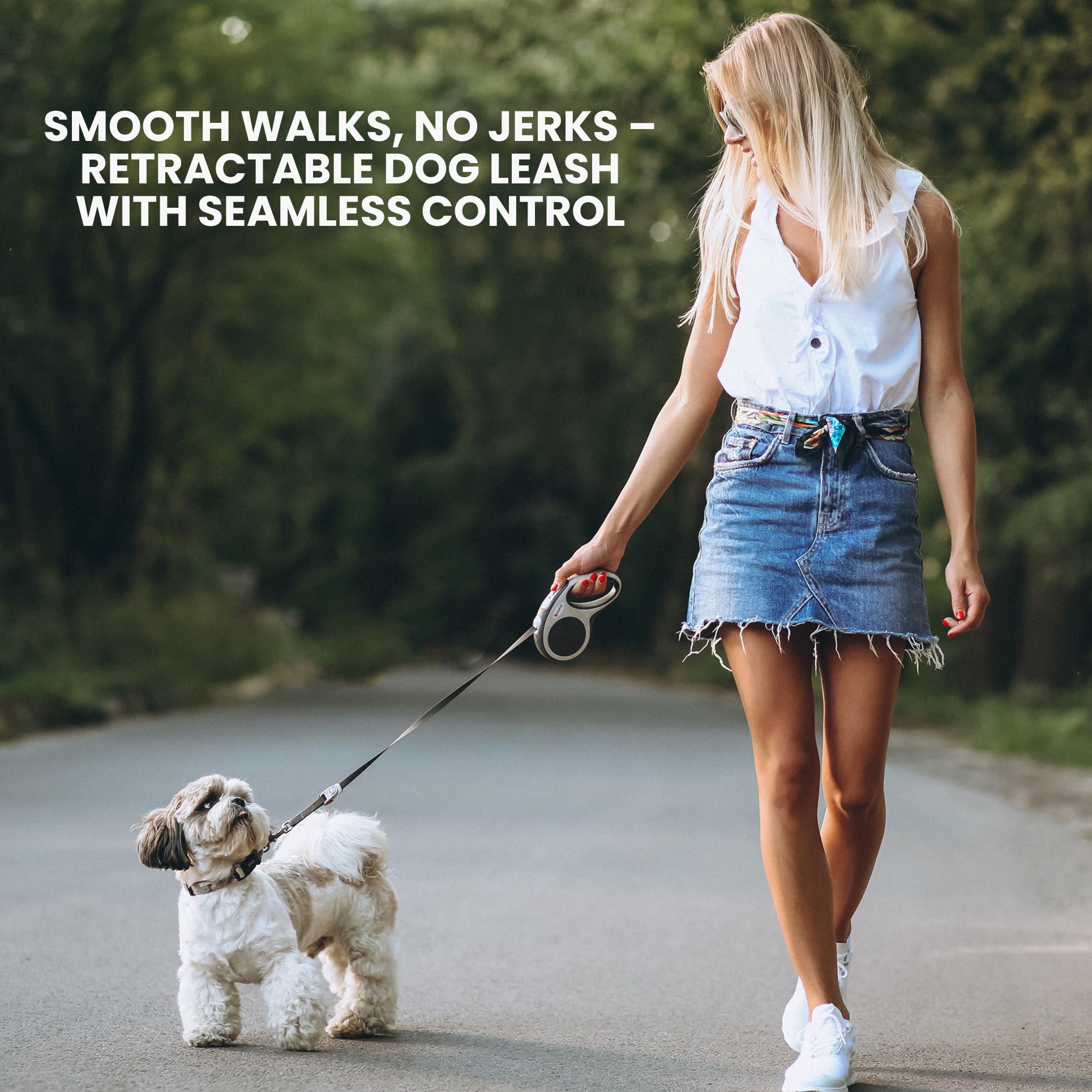 Heavy Duty Reflective Dog Leash with Padded Handle — Safe Walks Day & Night