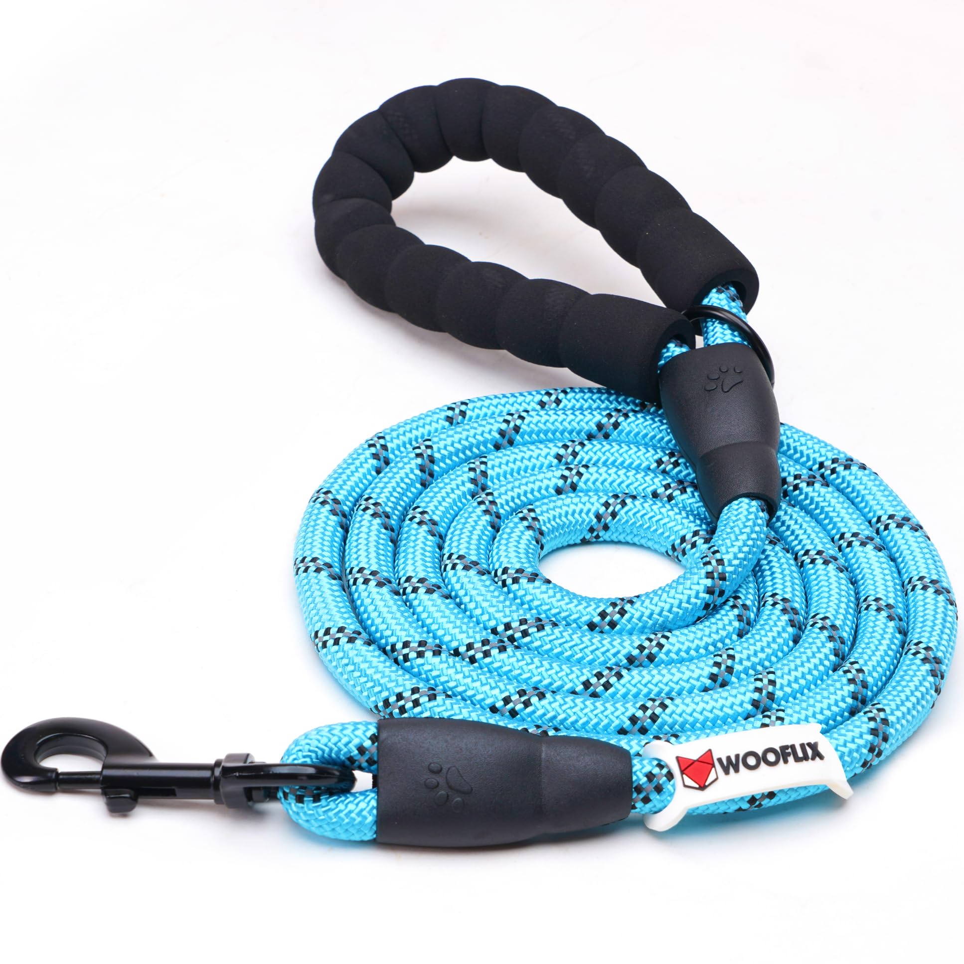 Heavy Duty Reflective Dog Leash with Padded Handle — Safe Walks Day & Night
